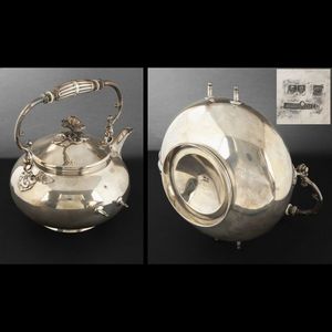 Expertissim - fontaine à thé en métal argenté christofle - Tisanière