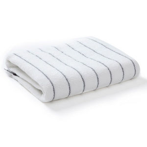 Cosyforyou - serviette rayée blanche - Serviette De Toilette