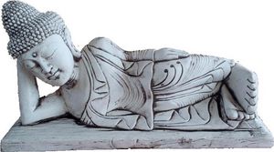 DECO GRANIT - statue bouddha parinirvana - Statuette