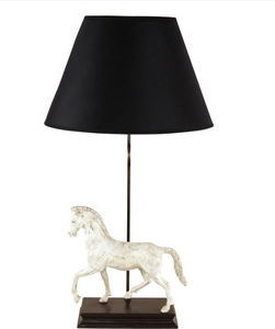 G & C INTERIORS - horse white - Lampe À Poser