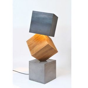ATELIER MOBIBOIS - lampadaire design 3 kubes - Lampadaire