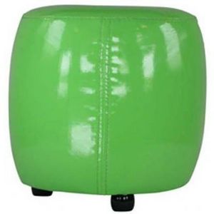 International Design - pouf rond pvc - couleur - vert - Pouf