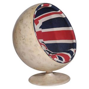 Andrew Martin - fauteuil ball union jack - Fauteuil