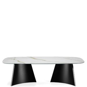 Midj - concave - table cristalcéramique 300 x 120 cm - Table De Repas Rectangulaire
