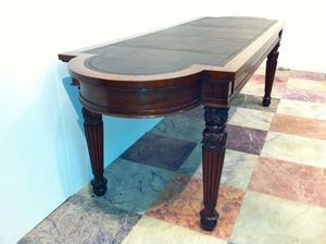 3details - regency mahogany library table by william trotter - Table De Conférence