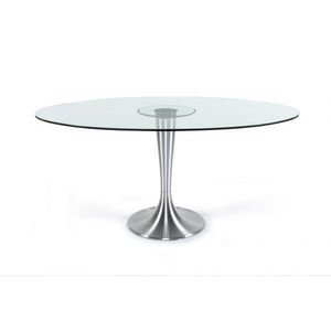 WHITE LABEL - table repas design swift - Table De Repas Ronde