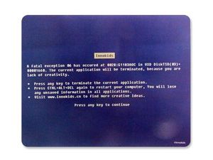 WHITE LABEL - tapis informatique écran bleu erreur fatale tapis  - Tapis De Souris