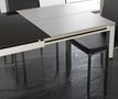 Table de repas rectangulaire-WHITE LABEL-Table repas extensible MAJESTIC 130 x 80 cm en ver