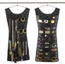 Porte-bijoux-Umbra-Rangement de bijoux petite robe noire 45x102cm