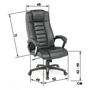 Fauteuil de direction-WHITE LABEL-Fauteuil de bureau chaise ergonomique