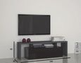 Meuble tv hi fi-WHITE LABEL-Meuble design TV TREVISO 2 noir