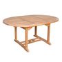 Table de jardin ovale-BOIS DESSUS BOIS DESSOUS-Table de jardin en bois de teck MIDLAND 6/8 places