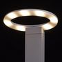 Lampe de jardin à LED-MW LIGHT-Lampe de jardin futuriste anneau LED blanche
