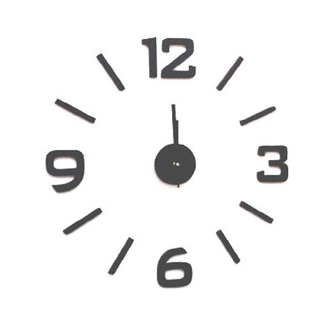 WHITE LABEL - Pendule murale-WHITE LABEL-Horloge barre à coller sur le mur