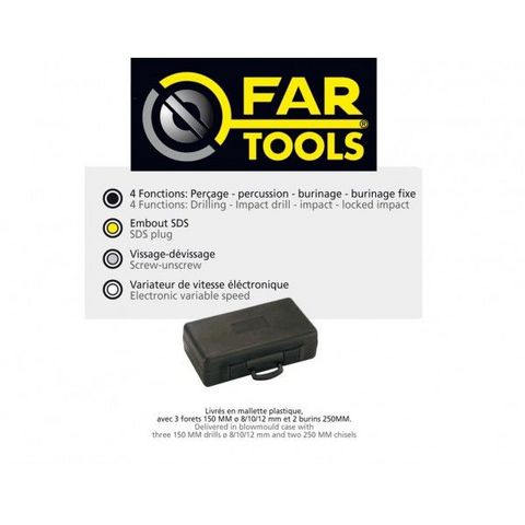 FARTOOLS - Perforateur-FARTOOLS-Marteau perforateur 1050 Watts gamme pro Fartools