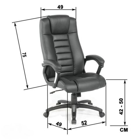 WHITE LABEL - Fauteuil de direction-WHITE LABEL-Fauteuil de bureau chaise ergonomique