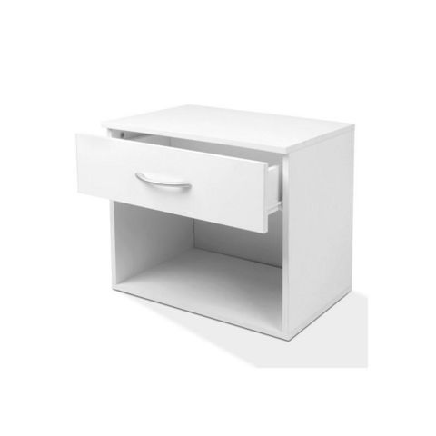 WHITE LABEL - Table de chevet-WHITE LABEL-2 tables de nuit chevet avec tiroir