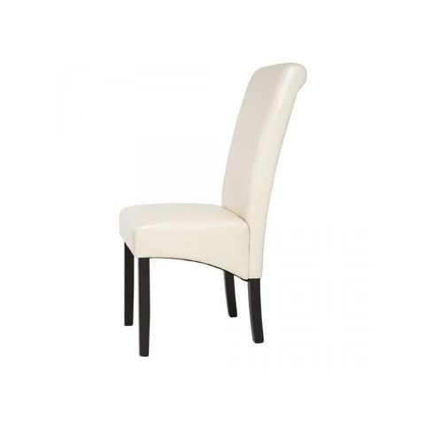 WHITE LABEL - Chaise-WHITE LABEL-8 chaises de salle à manger crème