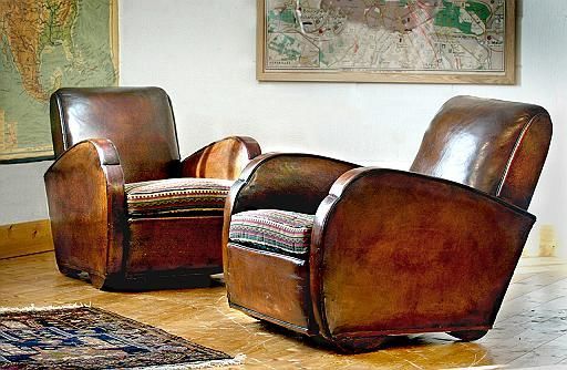 Harvey Brown - Fauteuil club-Harvey Brown-Leather Club Armchairs