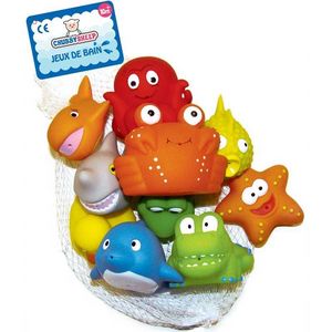 WDK Groupe Partner - filet 10 aspergeurs de bain animaux marins - Early Years Toy