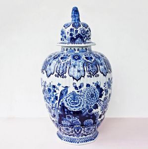 ROYAL DELFT -  - Covered Vase