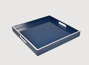 Pacific Connections - navy blue white - Serving Tray