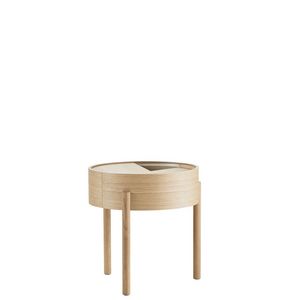 WOUD - arc - table basse plateau rotatif ø 42 cm - Round Coffee Table