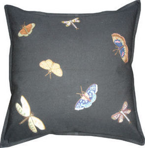Barbara Coupe - butterflies, dragonflies & moths - Square Cushion
