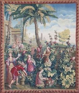 Armand Deroyan - recolte des ananas - Classical Tapestry