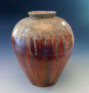 Maze Hill Pottery - red shino jar - Jar