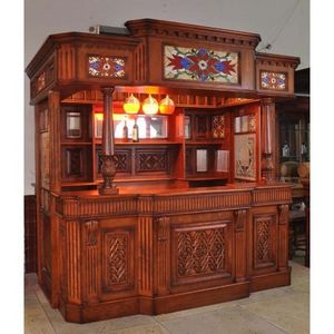 Worldwide Reproductions - large home bar with doors - Bar Counter