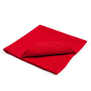 MAISONS DU MONDE - serviettes unies rouge - Table Napkin