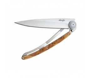 DEEJO - wood genevrier - Folding Knife