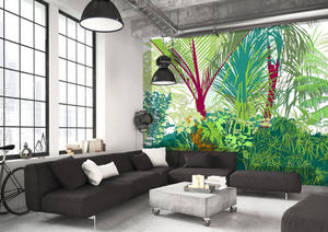 IN CREATION - jungle cartoon - Panoramic Wallpaper