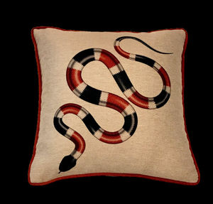 GALERIE B - snake - Square Cushion