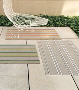 CHILEWICH - shag in orange, green and grey  - Outdoor Carpet
