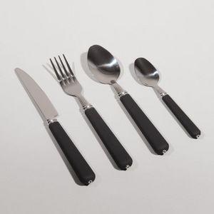 MAISONS DU MONDE - coffret 24 couverts soft noir - Cutlery