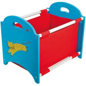 WDK Groupe Partner - casier de rangement empilable rouge et bleu 40x30x - Doll Toy