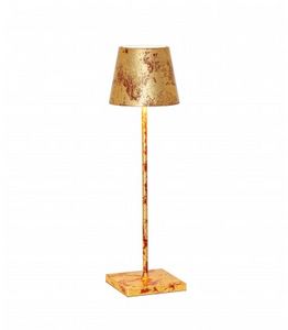 Zafferano - poldina pro  red - gold colo - Table Lamp