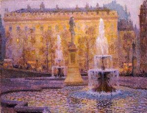 ANDERSON GALLERIES - trafalgar square - Oil On Canvas And Oil On Panel