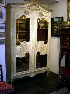 Grand Papa Antiquites - armoire cauchoise - Wardrobe Cabinet