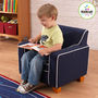 Children's armchair-KidKraft-Fauteuil laguna bleu en tissu 56x46x50cm