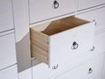 Chest of drawers-WHITE LABEL-Commode PROVENCE blanche 7 tiroirs en pin massif