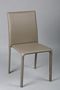 Chair-WHITE LABEL-Chaise DIVA en PVC taupe