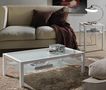 Rectangular coffee table-WHITE LABEL-Table basse DOMUS blanc design en verre blanc
