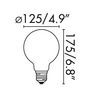 LED bulb-FARO-Ampoule LED E27 6W/60W 2700K 800lm Mat Globe