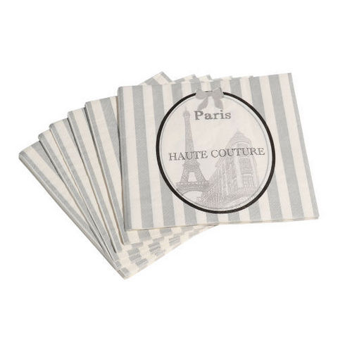 MAISONS DU MONDE - Paper napkin-MAISONS DU MONDE-Serviette Haute Couture x20