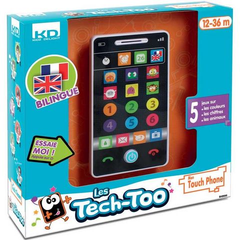 WDK Groupe Partner - Early years toy-WDK Groupe Partner-Smartphone éducatif bilingue 7.5x2.5x14cm