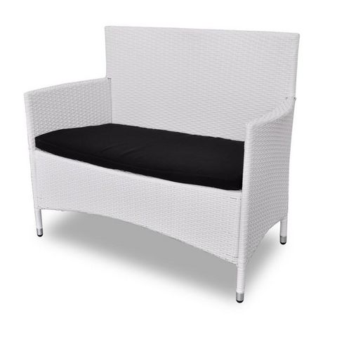 WHITE LABEL - Garden furniture set-WHITE LABEL-Salon de jardin blanc complet