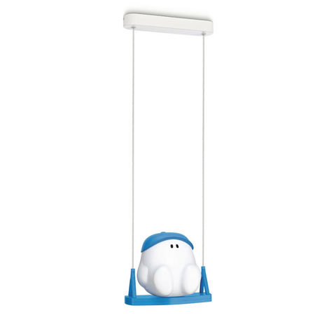 Philips - Children's hanging decoration-Philips-BUDDY SWING - Suspension Bonhomme Balançoire Bleu 